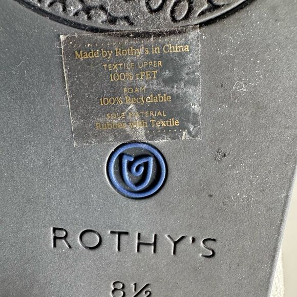 Rothy’s Round Toe Gray White Size - Picture 9 of 10
